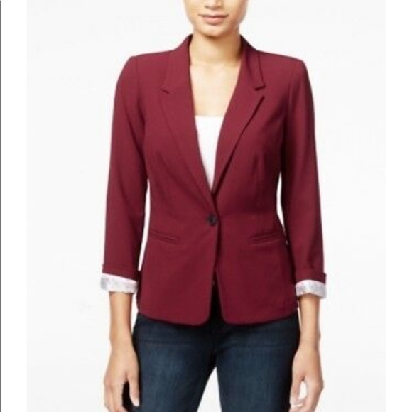 Kensie Jackets & Blazers - Kensie Notched Collar Single Button Blazer